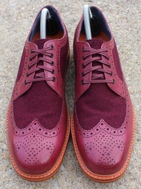 Cole Haan Men's American Classics Leather/Wool Montrose Wingtip Oxfords Sz 11